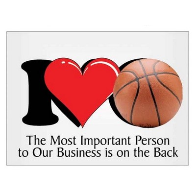 I Love Basketball Rectangle Photo Hand Mirror (2½"x3½")