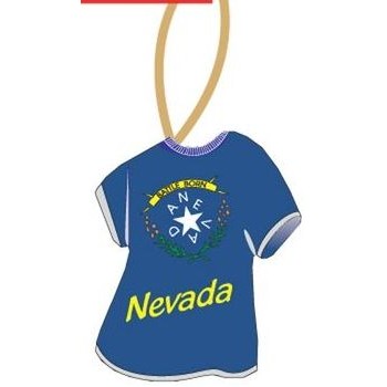 Nevada Battle Born T-Shirt Promotional Ornament w/ Black Back (4 Square Inch)
