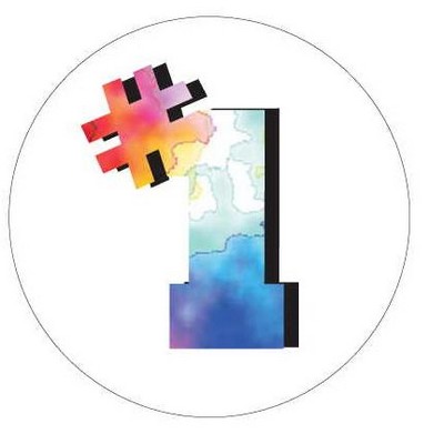 #1 Round Badge w/ Bar Pin (2.5" Diameter)