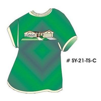 House T-Shirt Acrylic Coaster w/Felt Back