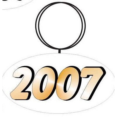 School Year Keychain w/Mirrored Back (4 Square Inch)