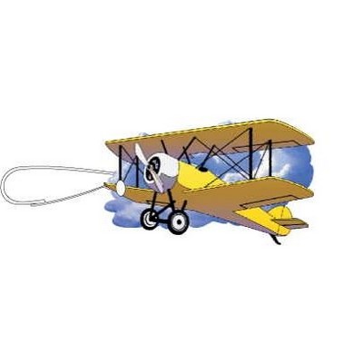 Yellow Bi-Plane Zipper Pull