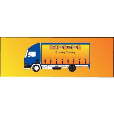 Commercial Truck Panoramic Metal Photo Magnet