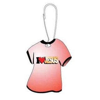 I Love Jesus T-Shirt Zipper Pull