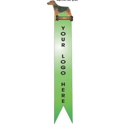 Welsh Terrier Dog Bookmark w/ Black Back
