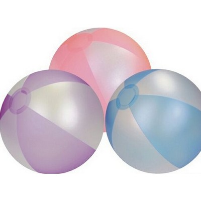 16" Inflatable Two Opaque Color Beach Ball
