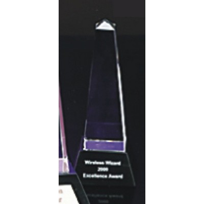 6" Optical Crystal Obelisk Award
