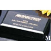 Black Rectangle Genuine Marble Paperweight (3"x5")