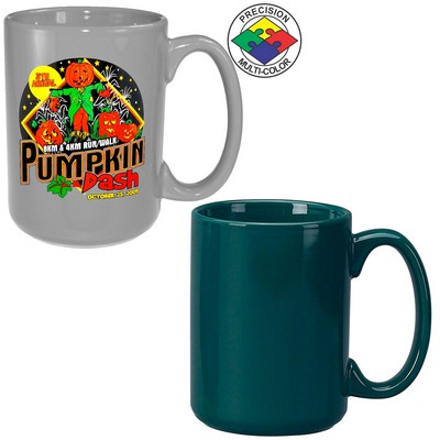 15 Oz. Green El Grande Mug - Dishwasher Safe - Precision Spot Color