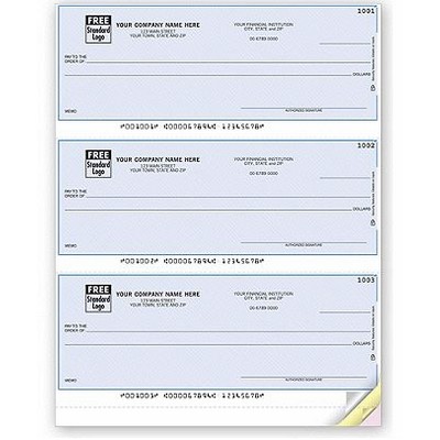 Laser Checks 3-On-A-Page Checks - MYOB® Compatible (2 Part)