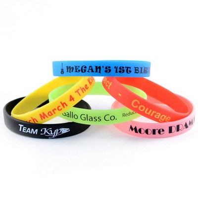½" Printed Silicone Wristband