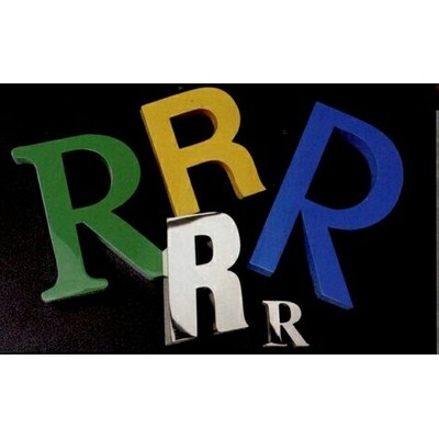 Reverse Channel Fabricated Stainless Finish 17" Letters w/ 2" Depth