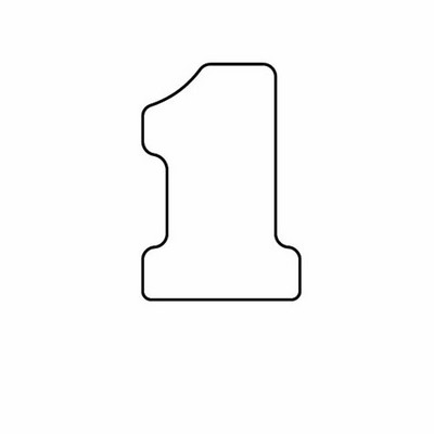 Magnet - Number 1 - Full Color