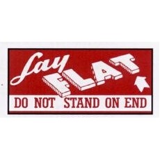 High Visibility Warning Labels (Lay Flat/ Do Not Stand on End)