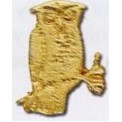 Stock Animal Lapel Pin (Owl)