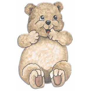 Bear Cub Magnet w/ Full Magnetic Back (10 Square Inch)