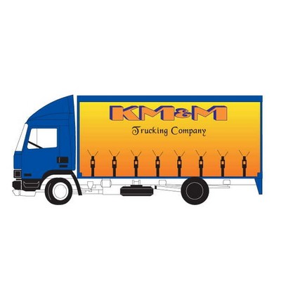 Commercial Truck Executive Magnet w/ Full Magnetic Back (10 Square Inch)