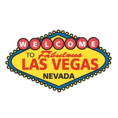 Welcome to Las Vegas Sign Promotional Magnet w/ Strip Magnet (10 Square Inch)