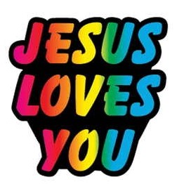 Jesus Loves You Promotional Magnet w/ Strip Magnet (10 Square Inch)