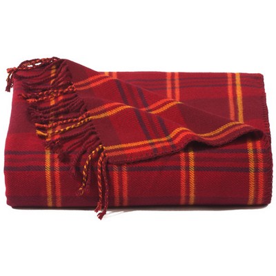 Rockford Plaid Bamboo Throw Blanket