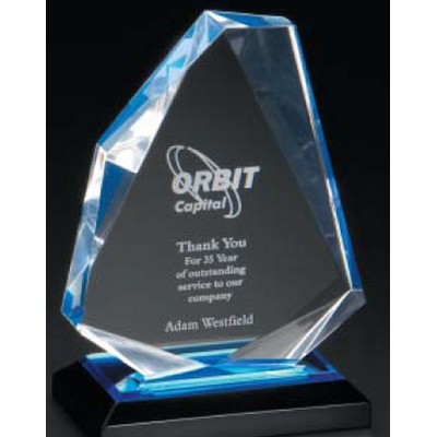 Blue Diamond Jewel Award w/ Reflective Base