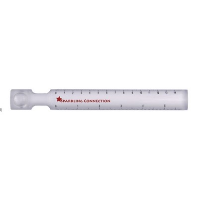 6" Long Ruler w/Magnifier