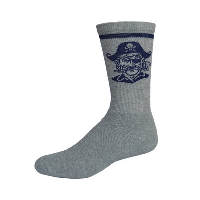 Made in the USA Full Cushion Crew Sock w/Knit-In Logo