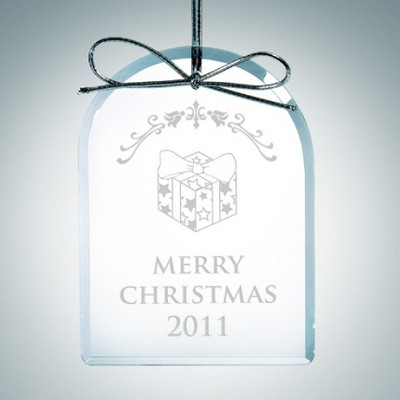 Premium Arch Clear Glass Ornament