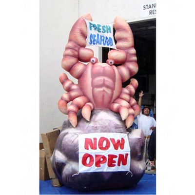 Inflatable Animal Look Giant Balloon for Outdoor Event - Crab On Rock