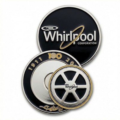 Jumbo Marker 1.5" Custom with 1" Enamel Ballmarker