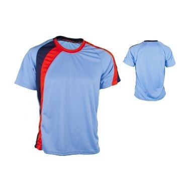 Adult Dazzle Cloth Soccer Jersey Shirt w/ Contrasting Front & Sleeve Panel