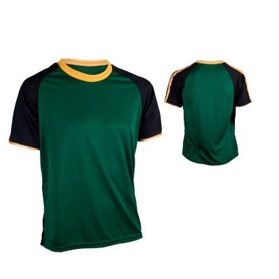 Adult Dazzle Cloth Soccer Jersey Shirt w/ Contrasting Shoulder & Cuff Trim