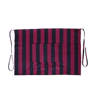 Poly Cotton Twill Bistro Apron w/ Stripes