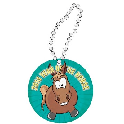 2014 Year of the Horse Promotional Key Chain w/ Black Back (6 Square Inch)