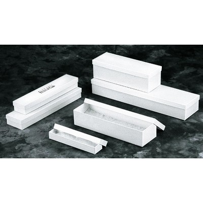 2 Piece White Swirl Silverware Box (14"x3½"x2")
