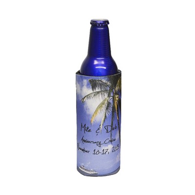Premium Full Color Dye Sublimation Foam 16 Oz. Budweiser Aluminum Bottle Cool