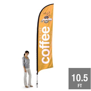 10.5' Feather Flag Single Sided