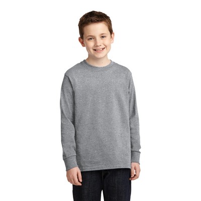 Port & Co™ Youth Long Sleeve Core Cotton Tee.