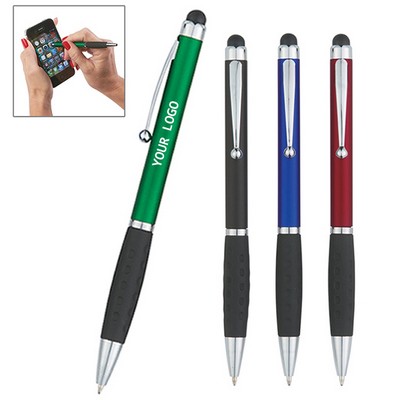 Stylus Ballpoint Pen with Soft Rubber Grip