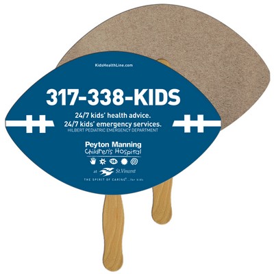 Football Recycled Hand Fan