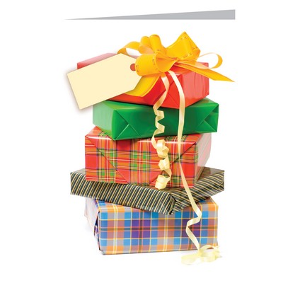Stacked Presents Greeting Card