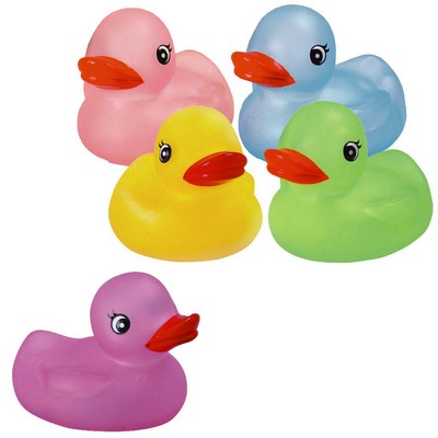 Transparent Color Rubber Duck Toy