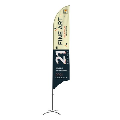 Flex Banner™ G7 Feather Flag Kit, Single-Sided 11'H