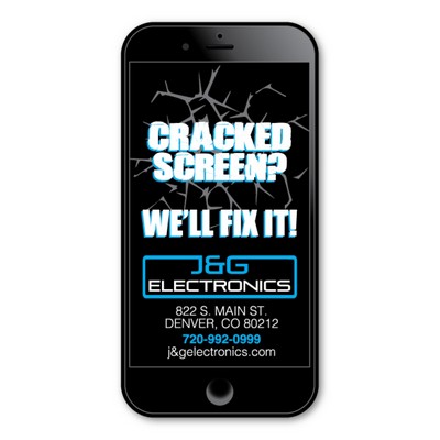 Smart Phone Magnet - 1.75" x 3.5" - 20 mil