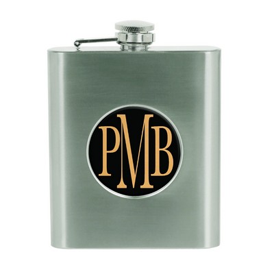 Engraved Stainless Steel Flask With Insert Holder