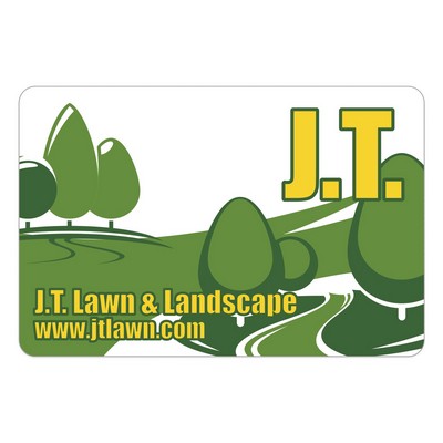 Rectangle Sticker | Round Corners | 4" x 6"| White Static | Static Back | Screen