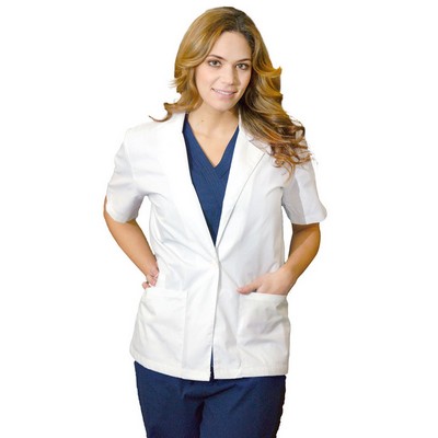 Womens Lab Coat Short Sleeve