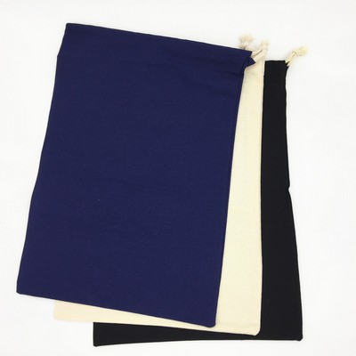 6oz Cotton Shoe Bag With Drawstring Closure