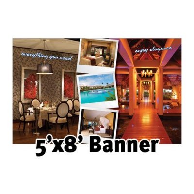Custom Full Color Banner 5'x8'- 13 oz. Vinyl with grommets