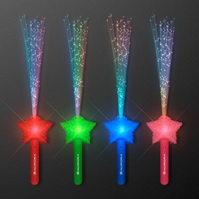LED Shooting Star Sparkling Fiber Optic Wands - PRINTED